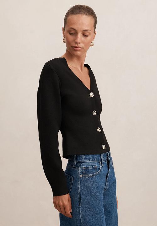 Forever New - Arianna sculpted cardigan in black