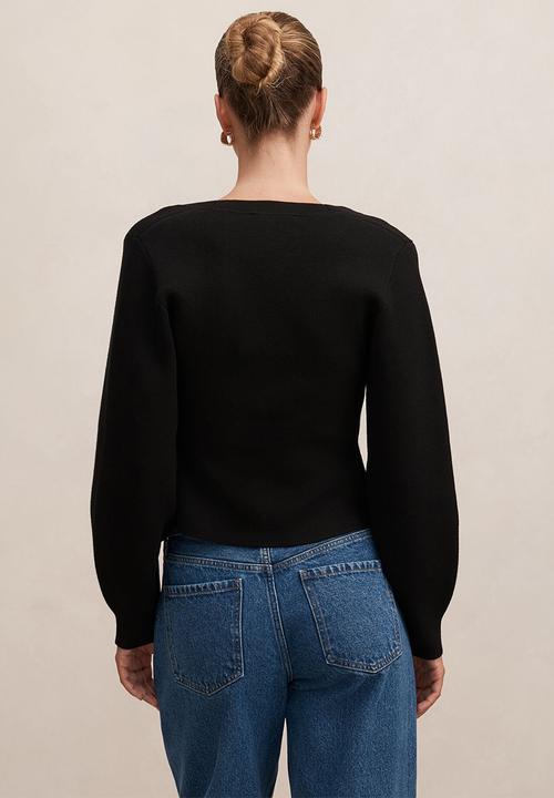 Forever New - Arianna sculpted cardigan in black