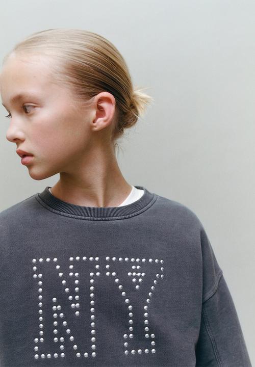 MANGO - Sweatshirt nyset - charcoal