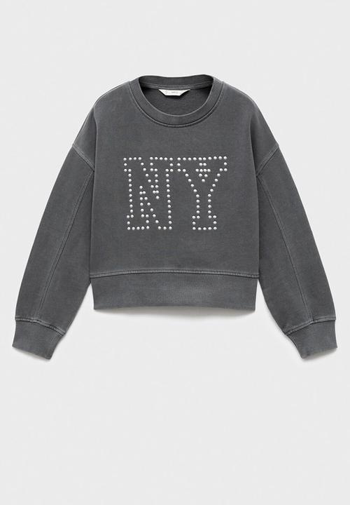 MANGO - Sweatshirt nyset - charcoal