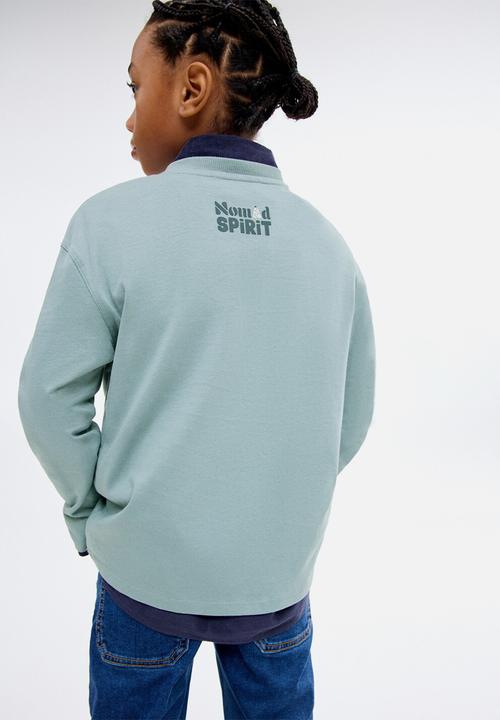 MANGO - T-Shirt SPIRIT - Turquoise / Aqua