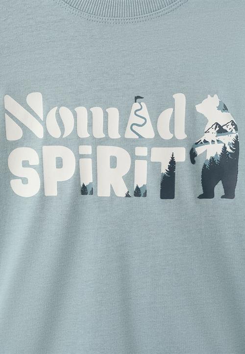 MANGO - T-Shirt SPIRIT - Turquoise / Aqua
