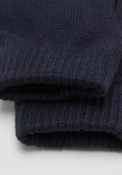 MANGO - Gloves GLENNG - Navy