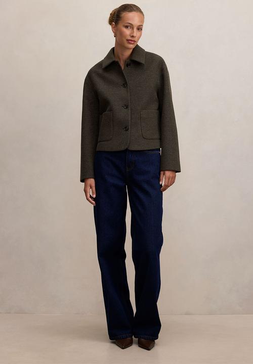 Forever New - Luna patch pocket jacket in pine green