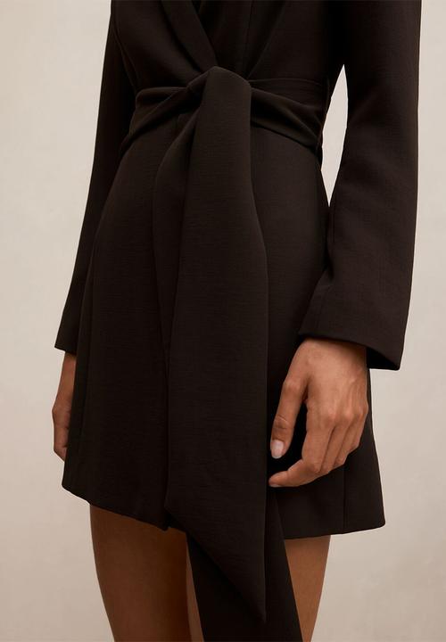 Forever New - Izzy belted blazer mini dress in dark chocolate