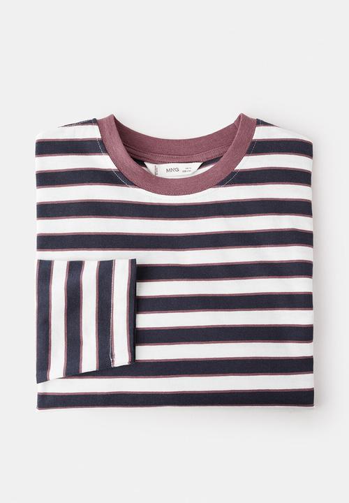 MANGO - T-Shirt LEE - Dark Red