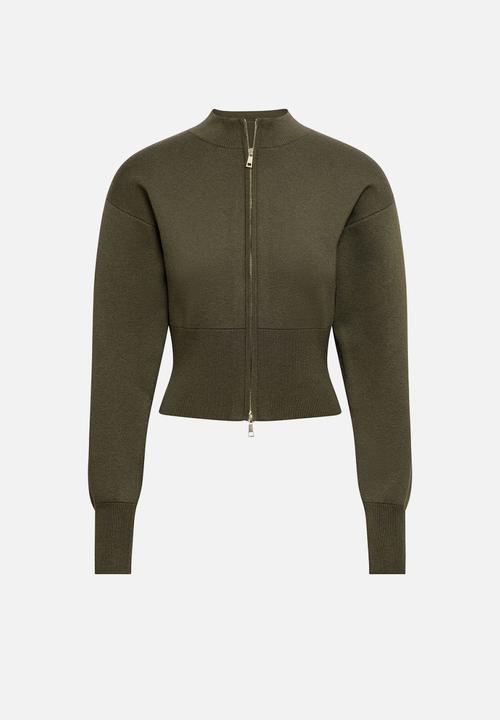 Forever New - Hanna zip knit jacket in olive