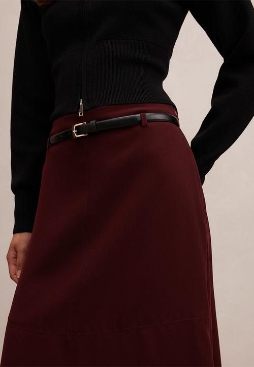 Forever New - Millie belted midi skirt in currant