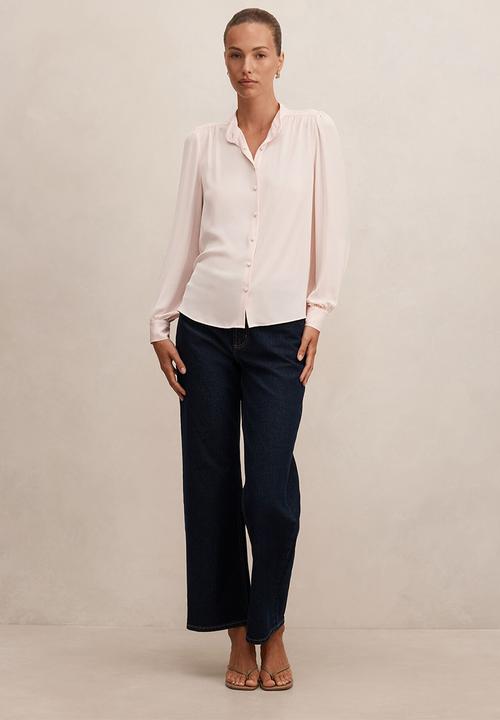 Forever New - Bailey long sleeve blouse in rosewater
