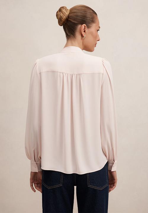 Forever New - Bailey long sleeve blouse in rosewater