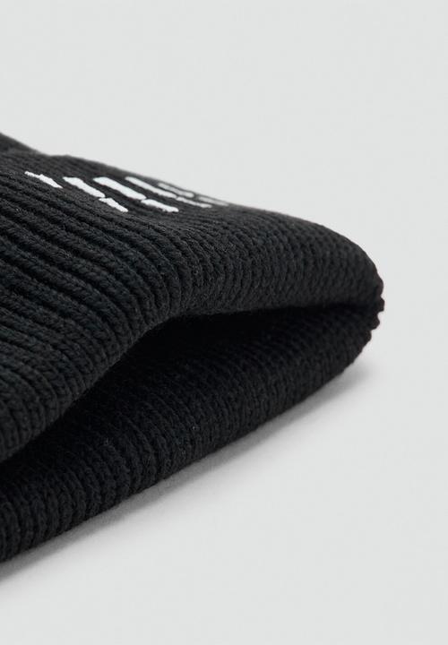 MANGO - Beanie BONE - black