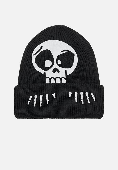 MANGO - Beanie BONE - black