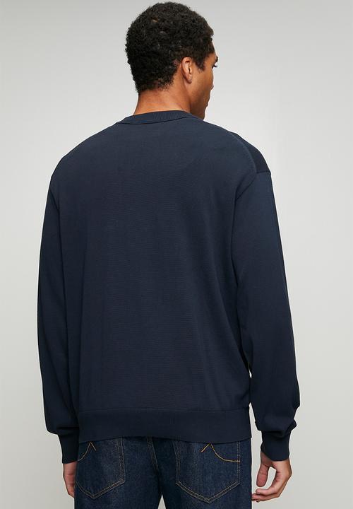 Calvin Klein - Long sleeve Ez Cotton Crewnk Sweater 12Gg - Dark Sapphire