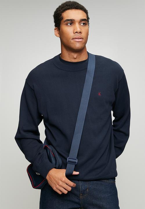 Calvin Klein - Long sleeve Ez Cotton Crewnk Sweater 12Gg - Dark Sapphire