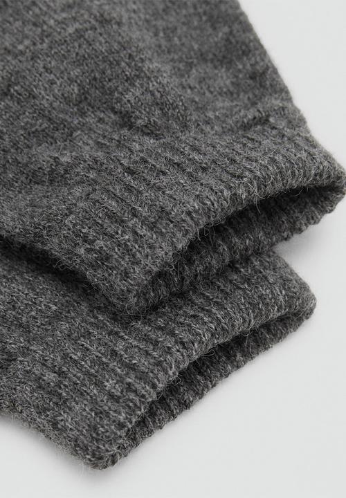 MANGO - Gloves IRONG - Charcoal