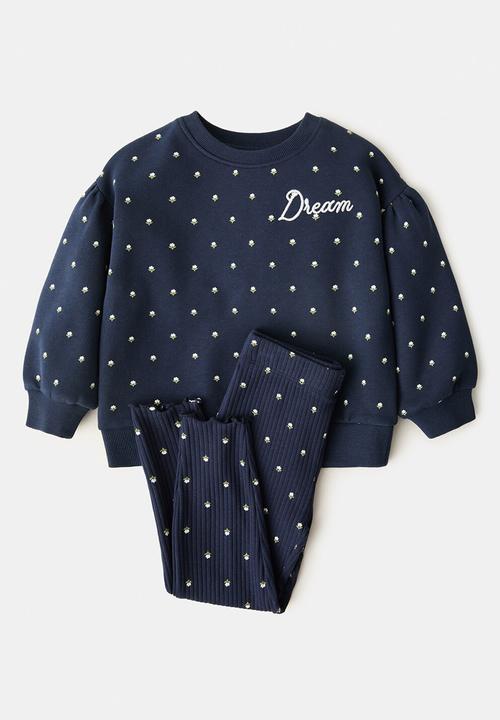 MANGO - Leggings sweetset - navy