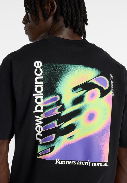 New Balance  - NB Athletics Neon Heat Map Tee - Black