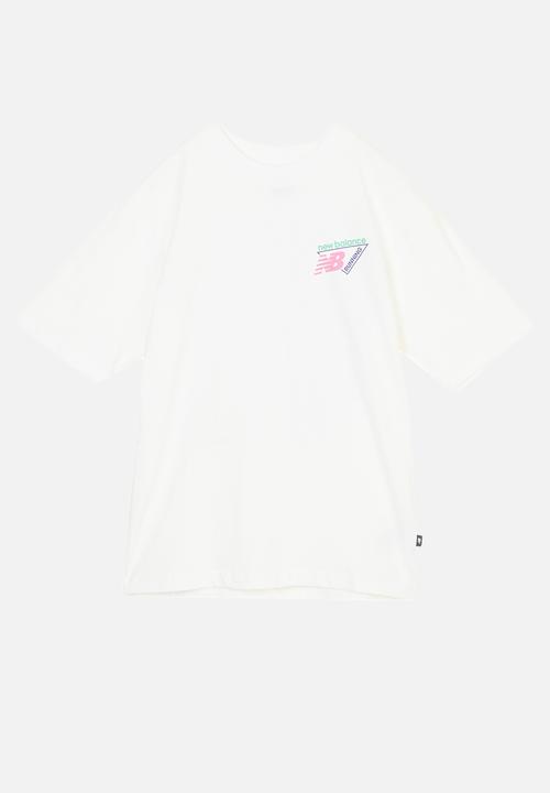 New Balance  - NB Athletics Neon Heat Map Tee - White