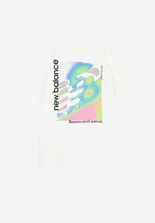 New Balance  - NB Athletics Neon Heat Map Tee - White