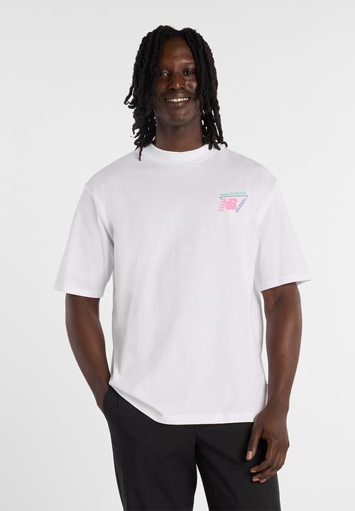 New Balance  - NB Athletics Neon Heat Map Tee - White