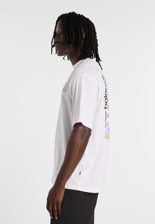 New Balance  - NB Athletics Neon Heat Map Tee - White