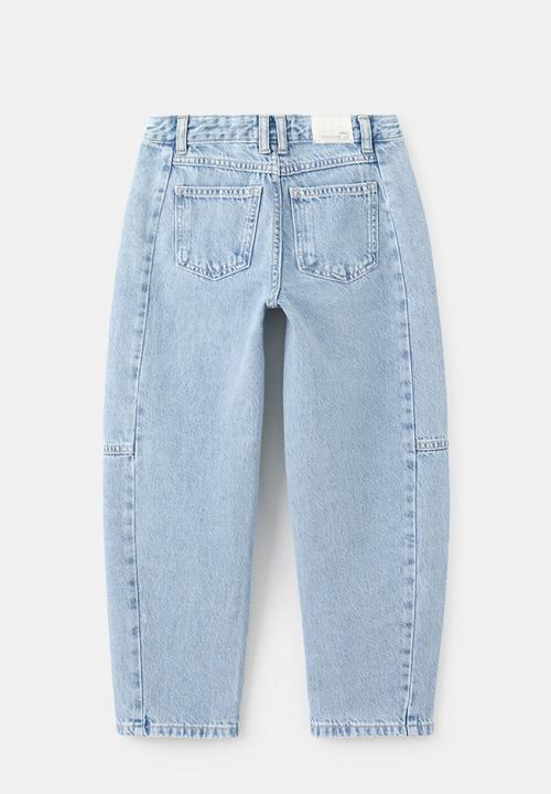 MANGO - jeans Balloon1 -open blue