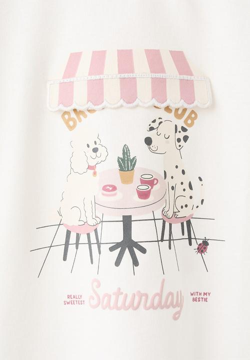 MANGO - Camiseta - Natural