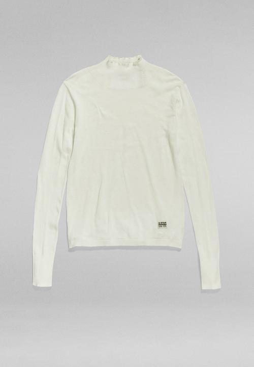 G-STAR - Stokyr turtle slim knit wmn l\s - lightest sky