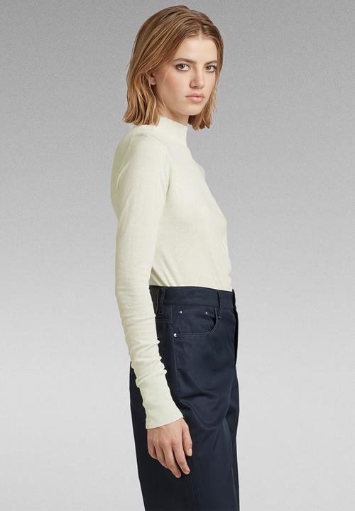 G-STAR - Stokyr turtle slim knit wmn l\s - lightest sky