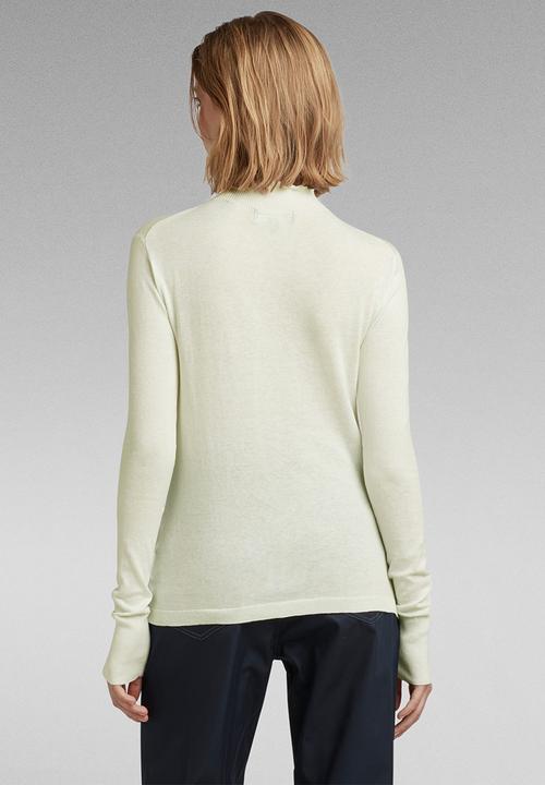 G-STAR - Stokyr turtle slim knit wmn l\s - lightest sky