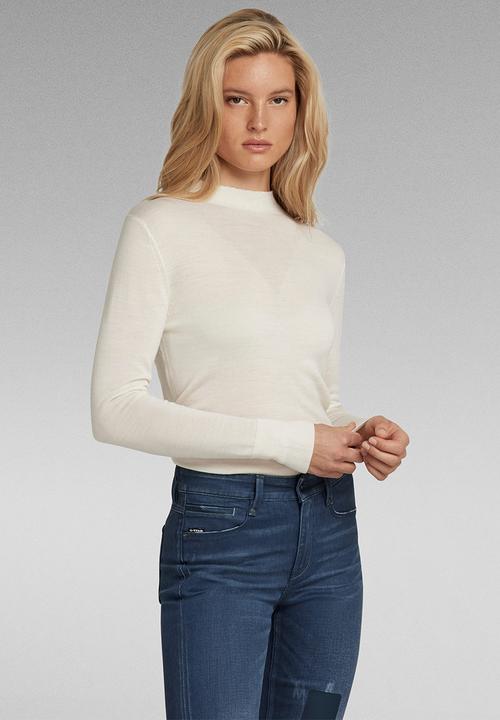 G-STAR - Mock knit - milk