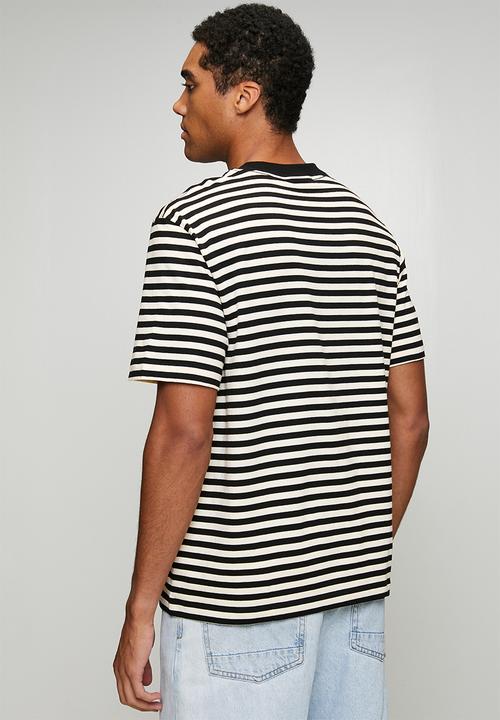 Calvin Klein - Short sleeve 20s stripe jersey monologo cn tee - multi