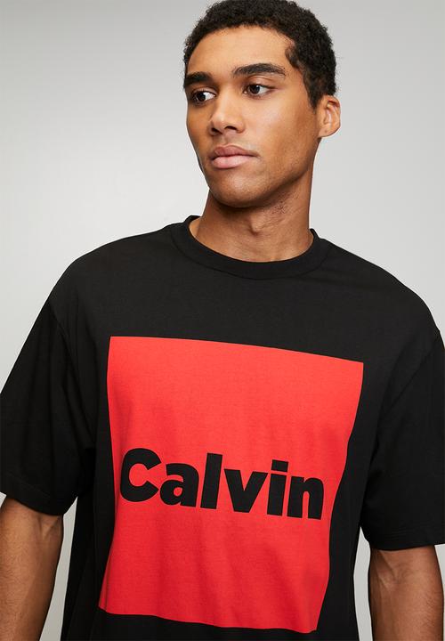 Calvin Klein - Short sleeve 16S Io Calvin Box Graphic Tee - Black