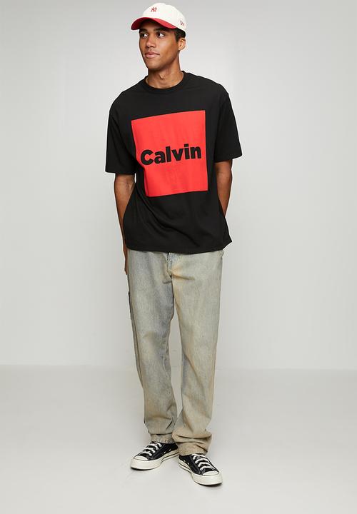 Calvin Klein - Short sleeve 16S Io Calvin Box Graphic Tee - Black