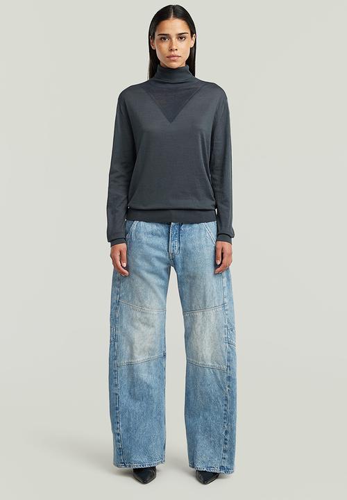 G-STAR - Core roll neck knit wmn - fantem blue
