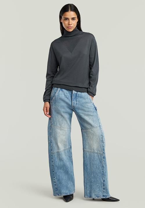 G-STAR - Core roll neck knit wmn - fantem blue