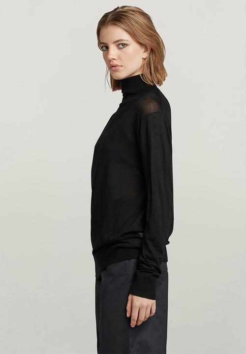 G-STAR - Core roll neck knit wmn - dk black