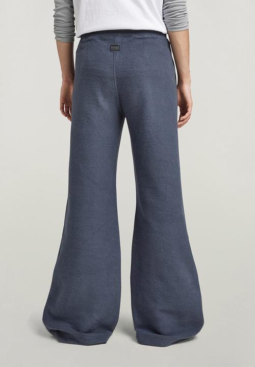 G-STAR - Shearling wide leg sw pant wmn - fantem blue