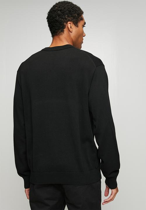 Calvin Klein - Long sleeve Ez Cotton Crewnk Sweater - Black