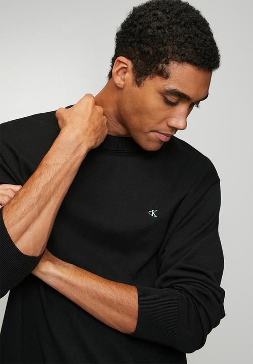 Calvin Klein - Long sleeve Ez Cotton Crewnk Sweater - Black