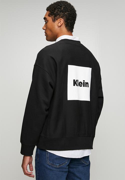 Calvin Klein - Long sleeve Premium Fleece Calvin Box Graphic Cn - Black