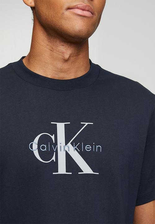Calvin Klein - Ss Hero Monologo Tee 20S - Dark Sapphire