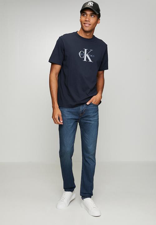 Calvin Klein - Ss Hero Monologo Tee 20S - Dark Sapphire