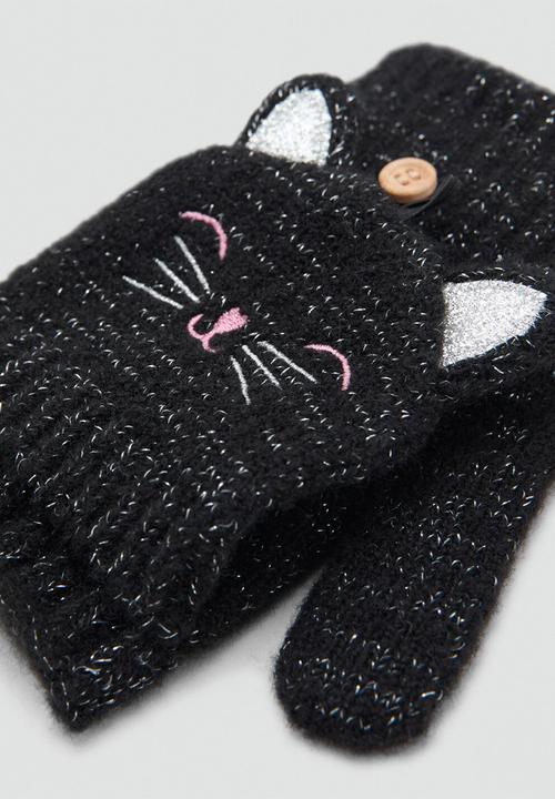 MANGO - Gloves  -  black