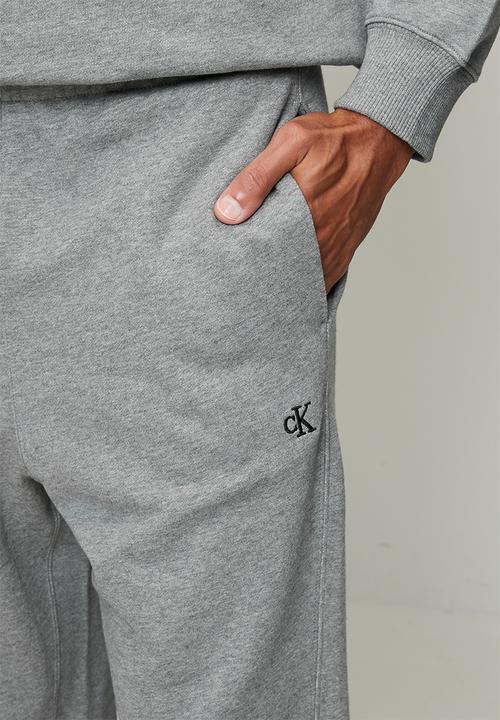 Calvin Klein - Eu 350Terry Monogram Jogger - Med Grey Htr