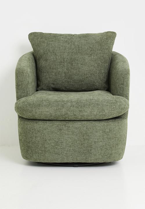 Sixth Floor - Kairo Swivel Occasional Chair - Green
