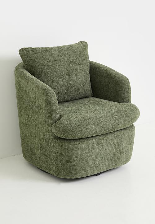 Sixth Floor - Kairo Swivel Occasional Chair - Green