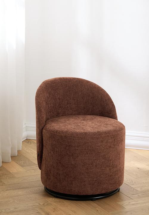 Taro Swivel Occasional Chair - Clay