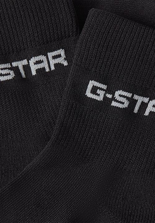G-STAR - Anklet sock 3-pack - black