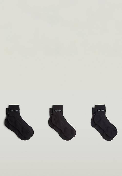 G-STAR - Anklet sock 3-pack - black